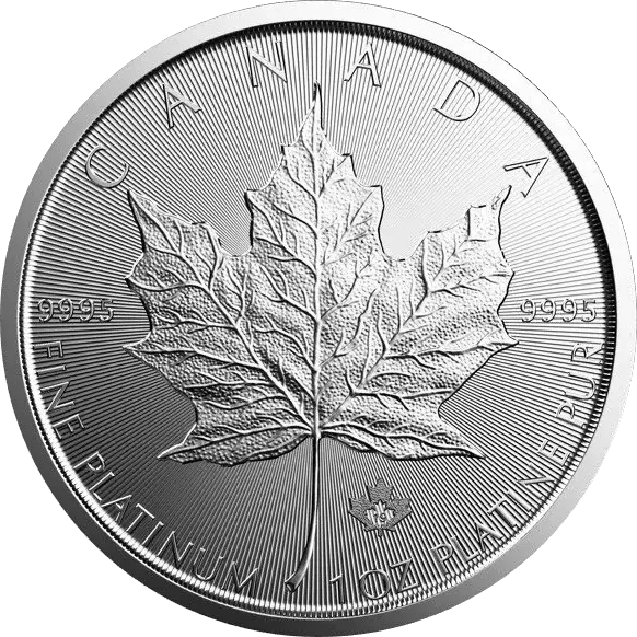 Kanadyjski Liść Klonowy 1 uncja Platyny Losowe Lata
